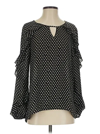 Pre-owned Downeast 3/4 Sleeve Blouse In Black