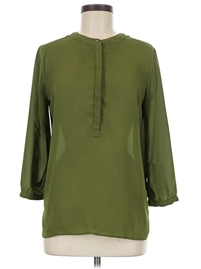 Pre-owned Downeast 3/4 Sleeve Blouse In Green