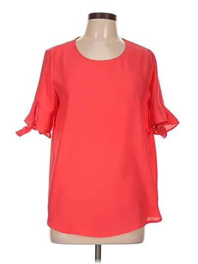 Pre-owned Downeast 3/4 Sleeve Blouse In Red