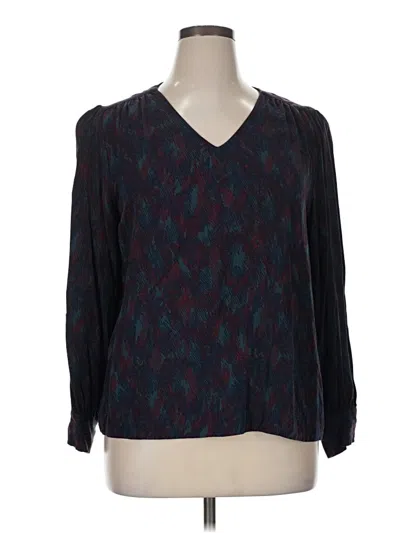 Pre-owned Downeast 3/4 Sleeve Blouse In Teal
