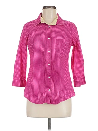 Pre-owned Downeast 3/4 Sleeve Button Down Shirt In Pink