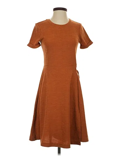 Pre-owned Downeast Casual Dress In Brown