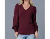 Downeast Favorite Femme Top In Wine In Pink
