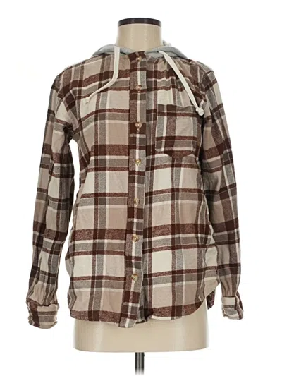 Pre-owned Downeast Fleece Jacket In Brown