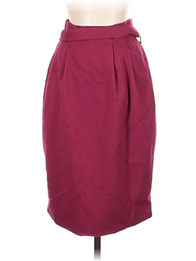 Pre-owned Downeast Formal Skirt In Burgundy