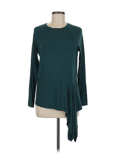 Pre-owned Downeast Long Sleeve Blouse In Blue