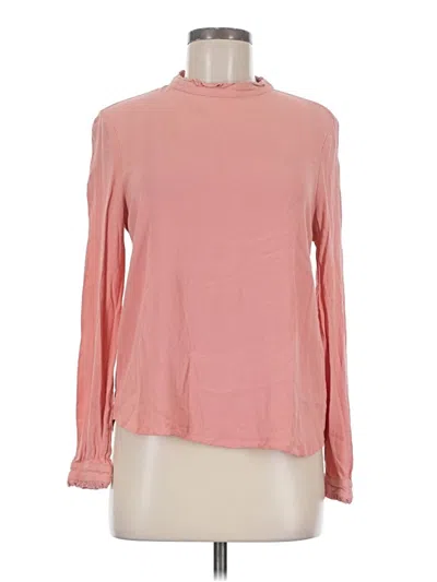 Pre-owned Downeast Long Sleeve Blouse In Pink