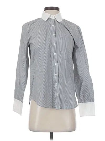 Pre-owned Downeast Long Sleeve Button Down Shirt In Gray