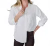 Downeast Office Fave Button Down Shirt In Snow White In White