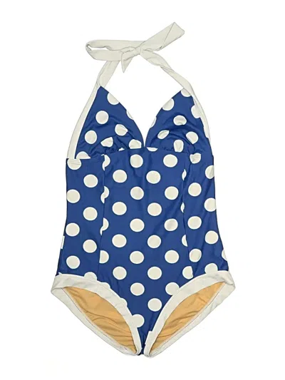 Pre-owned Downeast One Piece Swimsuit In Blue