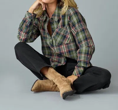 Downeast Sahna Shirt In Navy Combo In Black