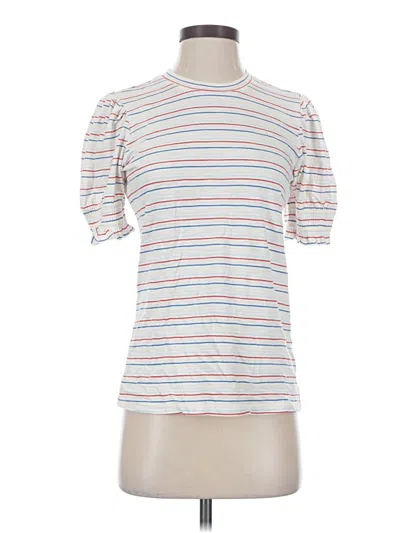 Pre-owned Downeast Short Sleeve Turtleneck In White