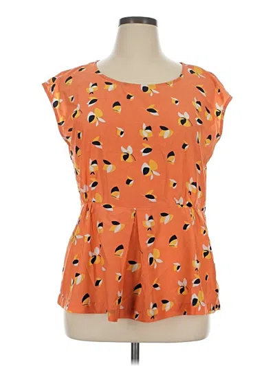 Pre-owned Downeast Sleeveless T-shirt In Orange