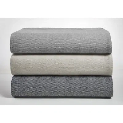 Downtown Company 100% Cotton Throw In Gray