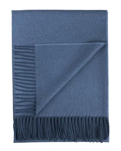 Downtown Company Baby Alpaca Throw In Blue