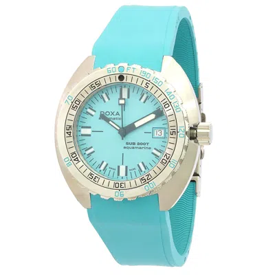 Doxa Aquamarine Automatic Turquoise Dial Men's Watch 840.10.241.25 In Green/silver Tone