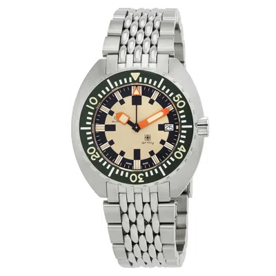 Doxa Army Automatic Men's Watch 785.10.031g.10 In Green/silver Tone/beige
