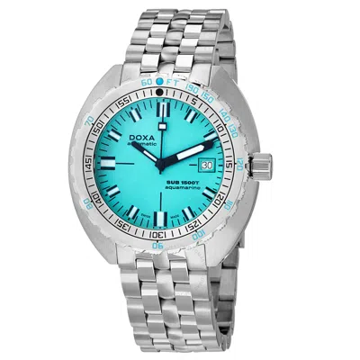 Doxa Sub 1500t Aquamarine Automatic Blue Dial Men's Watch 883.10.241.10 In Blue/silver Tone