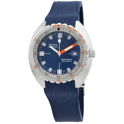 Doxa Sub 1500t Caribbean Automatic Blue Dial Men's Watch 883.10.201.32 In Blue/silver Tone