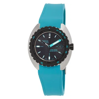 Doxa Sub 300 Aquamarine Automatic Black Dial Men's Watch 830.10.241.25 In Blue/silver Tone/black