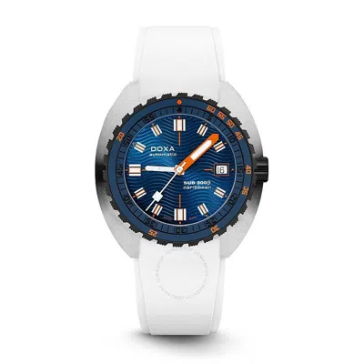 Doxa Sub 300 Caribbean Automatic Blue Dial Men's Watch 830.10.201.23 In Blue/white