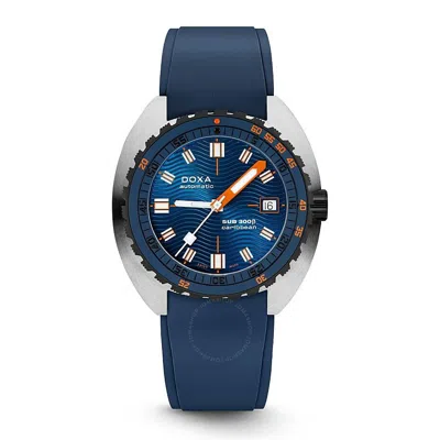 Doxa Sub 300 Caribbean Automatic Blue Dial Men's Watch 830.10.201.32 In Blue/silver Tone/black