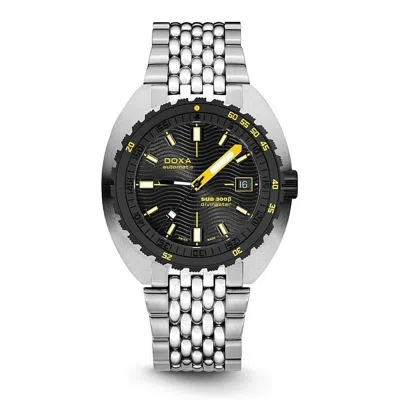 Doxa Sub 300 Diving Star Automatic Black Dial Men's Watch 830.10.361.10 In Silver Tone/black