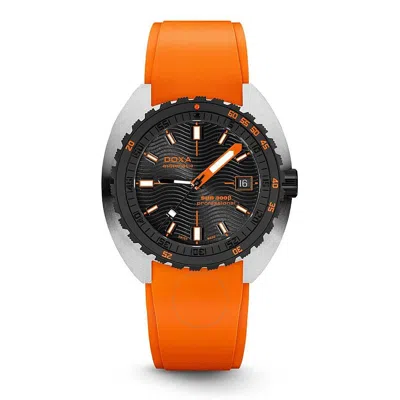 Doxa Sub 300 Professional Automatic Black Dial Men's Watch 830.10.351.21 In Orange/silver Tone/black