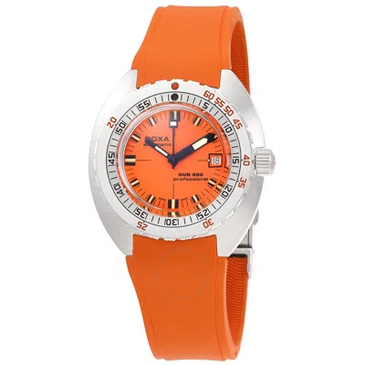 Doxa Sub 300 Professional Automatic Orange Dial Men's Watch 821.10.351.21 In Orange/silver Tone