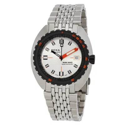 Doxa Sub 300 Searambler Automatic Silver Dial Men's Watch 830.10.021.10 In Silver Tone/black