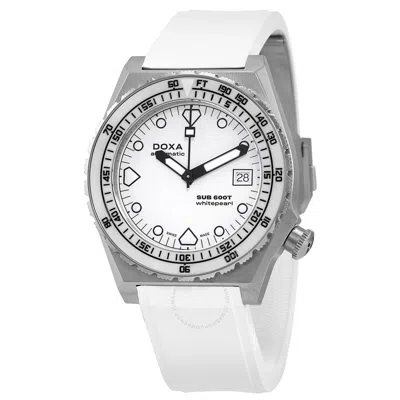 Doxa Sub 600t Whitepearl Automatic White Dial Men's Watch 861.10.011.23 In Metallic