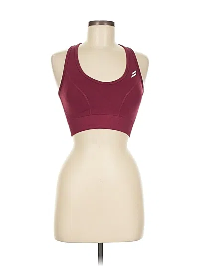 Pre-owned Doyoueven Sports Bra In Burgundy