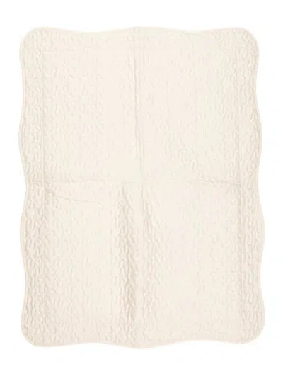 Pre-owned D.porthault Paris Cotton Pillow Sham In Neutral