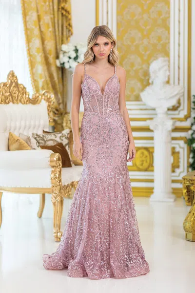 Dq Stunning Spaghetti Strap Prom Dress With Intricate Beaded Embellishments And Sheer Panels, Featuring In Multi