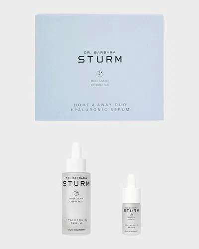 Dr Barbara Sturm Hyaluronic Serum Home & Away Gift Set In Gray