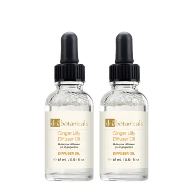 Dr. Botanicals Exotic Ginger Lilly Diffuser Oil 15ml Twin Value Savings Pack In White