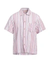 Dr. Collectors Man Shirt Magenta Size Xl Cotton In Magenta
