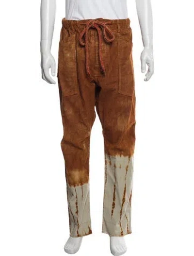 Pre-owned Dr. Collectors Printed Joggers In Orange