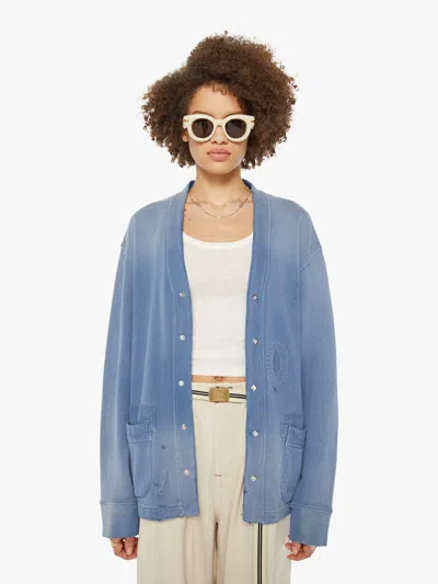 Dr. Collectors Surfriders Cardigan Bleu De Travail Sweater In Blue - Size X-small