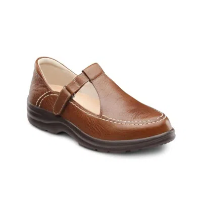 Dr. Comfort Shoes Women's Lulu Diabetic Casual Shoe In Chestnut In Brown