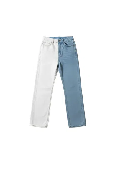 Dr Denim Blue Echo High Straight -  Rindle Two Tone