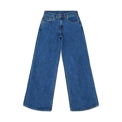 Dr Denim Blue Rhue Low Wide - Haze Mid Retro