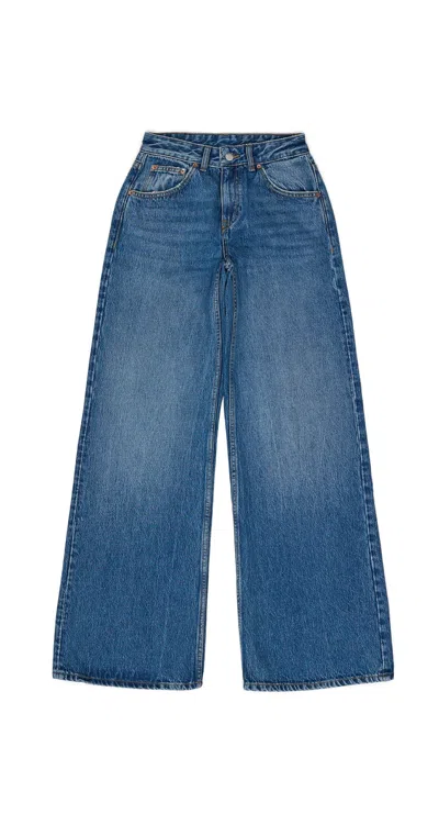 Dr Denim Blue Rhue Low Wide - Stream Mid Used