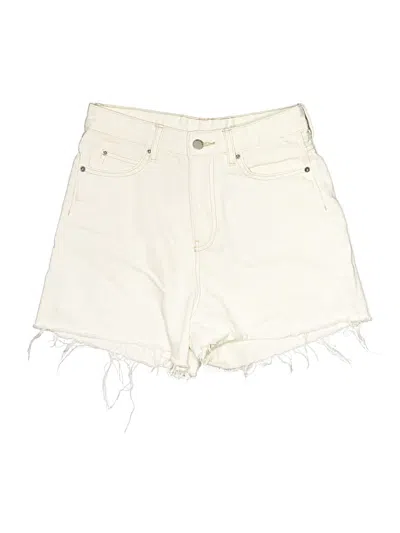 Pre-owned Dr Denim Denim Shorts In Ivory