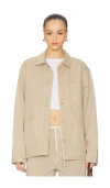 Dr Denim Devon Worker Jacket In Neutral