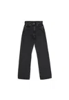 Dr Denim Echo High Straight - Retro Black In Black