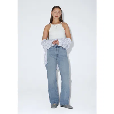 Dr Denim Echo High Straight Jeans In Blue