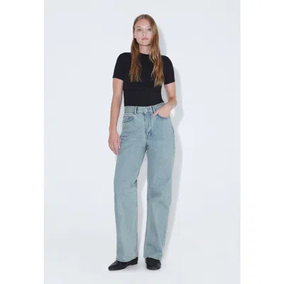 Dr Denim Echo High Straight Jeans In Blue