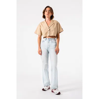 Dr Denim Dr. Denim Echo High Straight Rigid Jeans In Blue