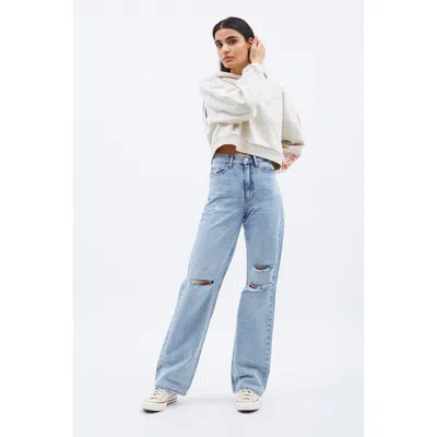 Dr Denim Dr. Denim Echo High Straight Rigid Jeans In Blue